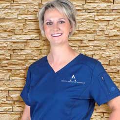 Dr. Amy Brewton working at Dental Group of Amarillo